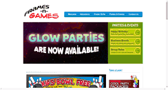 Desktop Screenshot of framesngames.com